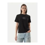 Calvin Klein Kadın Logolu Siyah T-shirt