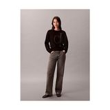 Calvin Klein Kadın Long Sleeve Smooth Kazak - Siyah - XS