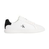 Calvin Klein Kadın Low Pro Cups Deri Detaylı Sneaker - Beyaz - Siyah