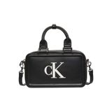 Calvin Klein Kadın Marka Logolu Günlük Kullanıma Uygun Siyah-Beyaz El Çantası LV04F3411G 3L2