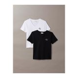 Calvin Klein Kadın Marka Logolu Günlük Kullanıma Uygun Siyah T-Shirt