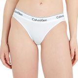CALVIN KLEIN Kadın Marka Logolu Orta Yüksek Belli Nefes Alabilir Rahat Kumaşlı Gündelik Kullanıma Uygun Beyaz Külot 0000F3787E-100 XL