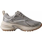 Calvin Klein Kadın Metalik Detaylı File ve Deri Karışımlı Ck Şerit Logolu Gri Sneaker HW0HW03251-0IP