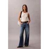 Calvin Klein Kadın Modal Fitilli Beyaz Bluz Lv044c900g-Pba