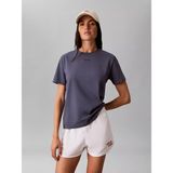 Calvin Klein Kadın Pamuklu Bisiklet Yaka Kısa Kollu Mavi T-Shirt LV147C857G-XL7 - XS