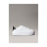 Calvin Klein Kadın Platform Detaylı Laceup Deri Sneaker - Beyaz - Siyah
