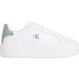 Calvin Klein Kadın Platform Taban Ck Logolu Deri Beyaz Sneaker YW0YW01928-05X