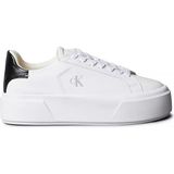 Calvin Klein Kadın Platform Taban Ck Logolu Deri Beyaz1 Sneaker YW0YW01928-01W