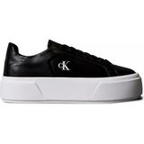 Calvin Klein Kadın Platform Taban Ck Logolu Deri Siyah Sneaker YW0YW01928-BEH