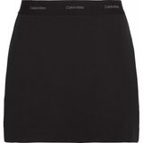Calvin Klein Kadın Ponte Logo Wb Mini Etek - Siyah - Black - XS
