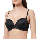 Calvin Klein Kadın Push Up Strapless Sütyen Black 0A