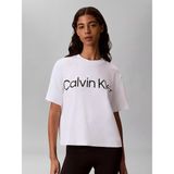 Calvin Klein Kadın Rahat Kalıp Logo Baskılı Yuvarlak Yakalı Kısa Kollu Beyaz T-Shirt LV047G839G-YAF - XS