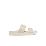 Calvin Klein Kadın Rahat Orta Kalın Taban Monogram Logo Desenli Bej Terlik HW0HW02486-AEO