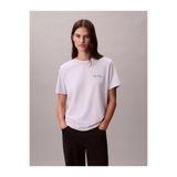 Calvin Klein Kadın Regular Fit Yuvarlak Yakalı %100 Pamuklu Kısa Kollu Mor T-Shirt