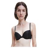 Calvin Klein Kadın Sensual Touch Push Up Plunge sütyen opak, Siyah (Black), 36 / B
