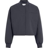 Calvin Klein Kadın Short Bomber Jacket Mont - Şık Ve Konforlu Tasarım, Mavi, XL