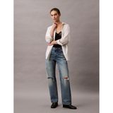 Calvin Klein Kadın Signature 90S Straight Jean Pantolon,Mavi 27