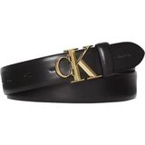 Calvin Klein Kadın Siyah 30 mm Genişliğinde Logo Tokalı Kemer Günlük ve Özel Kullanım için İdeal - 85 cm
