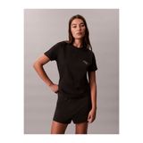 Calvin Klein Kadın Siyah Baskılı T-Shirt