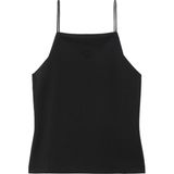 Calvin Klein Kadın Siyah Calvin Klein Sl Ponte Monogram Ca Siyah Kadın Bluz - 2XS - 0 Siyah