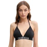 Calvin Klein Kadın Siyah Üçgen Bikini Üstü, L Beden