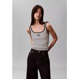 Calvin Klein Kadın Slim Fit Ck Logo Işlemeli Siyah T-Shirt LV047F832G-XDY - XS