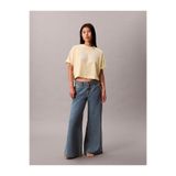 Calvin Klein Kadın SS Boxy Fit Heritage Grafik Detaylı Crop T-shirt