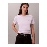 Calvin Klein Kadın SS Monogram Detaylı Bisiklet Yaka T-shirt