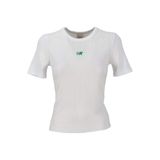 Calvin Klein Kadın T-Shirt, Modal, Kısa Kol, Bisiklet Yaka, Beyaz, L