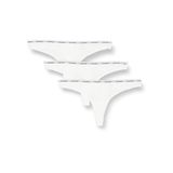 Calvin Klein Kadın THONG 3PK Tanga White/White/White XS