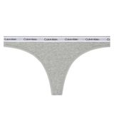Calvin Klein Kadın THONG Tanga Grey Heather S