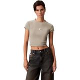 Calvin Klein Kadın tişörtleri, Bej (Shadow), S