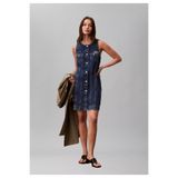 Calvin Klein Kadın Trucker Sleeveless Mini Elbise