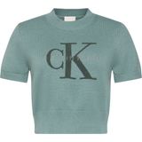 Calvin Klein Kadın Turkuaz Calvin Klein Chunky Cotton Graphıc Vest Kadın Turkuaz T-Shirt - M