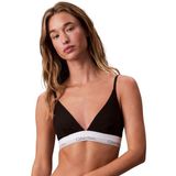calvin klein kadın üçgen sütyen Logo kenarlıklı, astar içermeyen, siyah (Black), XL