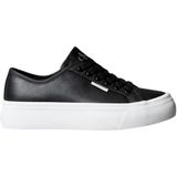 Calvin Klein Kadın Vulc Flatf Dantel LTH Ck Yw0yw01932 Düşük Üst, Siyah Pvh Siyah, 4 UK
