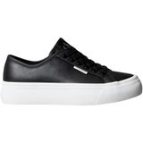 Calvin Klein Kadın Vulc Flatf Dantel LTH Ck Yw0yw01932 Düşük Üst, Siyah Pvh Siyah, 6 UK