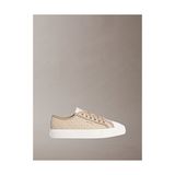 Calvin Klein Kadın Vulc Laceup Aop Canvas Sneaker - Bej