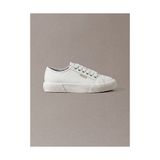 Calvin Klein Kadın Vulc Laceup Deri Sneaker - Beyaz