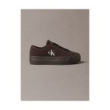 Calvin Klein Kadın Vulc Platform Detaylı Laceup Deri Sneaker - Bordo
