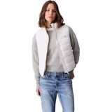 Calvin Klein Kadın Yelek Hafif Kapitone Fermuarlı, Beyaz (Tofu), M