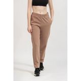Calvin Klein Kadın Yüksek Bel, Slim Fit, Dar Paça Eşofman Altı, Kahverengi, S