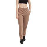 Calvin Klein Kadın Yüksek Bel, Slim Fit, Dar Paça Eşofman Altı, Kahverengi, XS