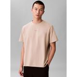 Calvin Klein Kahve Erkek T-Shirt LV04LC241G2F3_SS Stretch Cotton Pıq