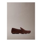 Calvin Klein Kahve Loafer Square Driver Süet Ayakkabı, HW0HW02844VH2