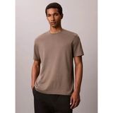 Calvin Klein Kahverengi Erkek Bisiklet Yaka T-Shirt LV04LB275GPAY_SS Supıma Chest Emb - Haki