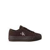 Calvin Klein Kahverengi Kadın Sneaker VULC FLATF LACEUP SUEDE