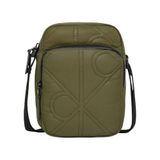 Calvin Klein Kapitone Desenli Fermuarlı Cepli Çapraz Vücut Çanta, Tek Ebat, LV04D3164G, Thyme, Erkek