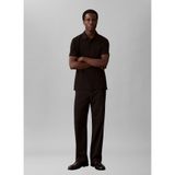 Calvin Klein Kısa Kol Pamuklu Regular Fit Polo Yaka T-Shirt, M, LV04LF208G, Siyah, Erkek
