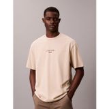 Calvin Klein Kısa Kollu 16S Rahat Kesim CKJ Grafikli Erkek Kahverengi T-shirt LV04RC851G-2F2